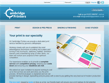Tablet Screenshot of cambridgeprinters.co.uk